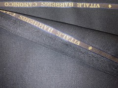 VBC Canonico Black Barathea 71% Wool 29% Mohair Italian Suiting 3.1m 310g/m