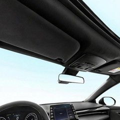Kefly Black Mesh Headliner Fabric 96″ L × 60″ W with Foam Backing, Auto Inter