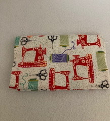 Fat Quarter – Sewing Theme – Sewing Machine, Thread & Scissors – Fun Colors
