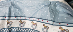 Daisy Kingdom Rocking Horse Vintage Nursery Cotton Sewing Fabric 110 x 46 in