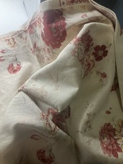 WAVERLY Floral Norfolk Rose Cotton Fabric Upholstery Home Decor Crafts 66X22″