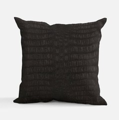 Faux Leather Alligator Fabric 1 Yard Cut 36×54 Inch Black White Print Embossed