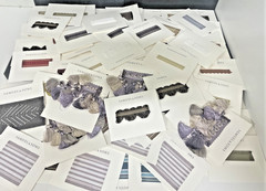 Large Lot of Samuel & Sons Fabric Lot of 100 Small Samples Carded