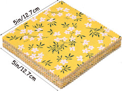 Charm Packs for Quilting 5 Inch, Pre-Cuts Cotton Fabric Squares 5X5, 42 5-Inch C