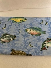 Fat Quarter – Wilmington Prints – Anita Phillips – A Lazy Afternoon – Fish Theme