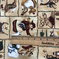 Frosty Friends Teresa Kogut Northern Christmas Cotton Fabric 1/2 Yd 18″ x 45”
