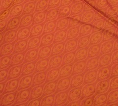 Sushila Vintage Pink & Mustard Scrap Saree Pure Silk Woven Soft Sari Fabric