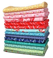Vintage Happy 2 14 Mixed Fat Quarters by Lori Holt for Riley Blake, 3 1/2 yards