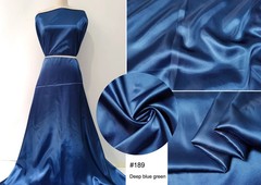 Plain Satin 58″Wide By Yards Soft Charmeuse Fabric Scarf Craft DIY Material Blue