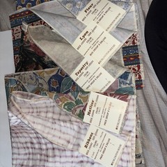 11 Pieces Of Fabric Assorted Sizes And Print