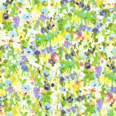 KAUFMAN – Painterly Petals-Valley by Studio RK – Electric Floral – Sprig ,1/4