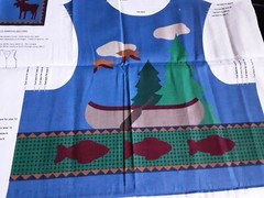 Fabric A Dirondack Childs Vest 6,8,10,12 Multicolor Panel