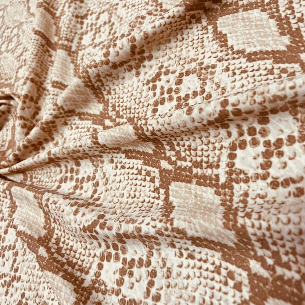 Animal Print Snake Fashion Design Spandex Fabric 60″wide by Yard for Swimwear