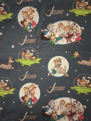 Jetsons cartoon fun fabric 12 by 11 inch