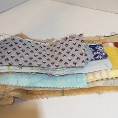 1 Pound 7 Ounces Cotton Print Fabric Quilt Scraps Leftovers Q