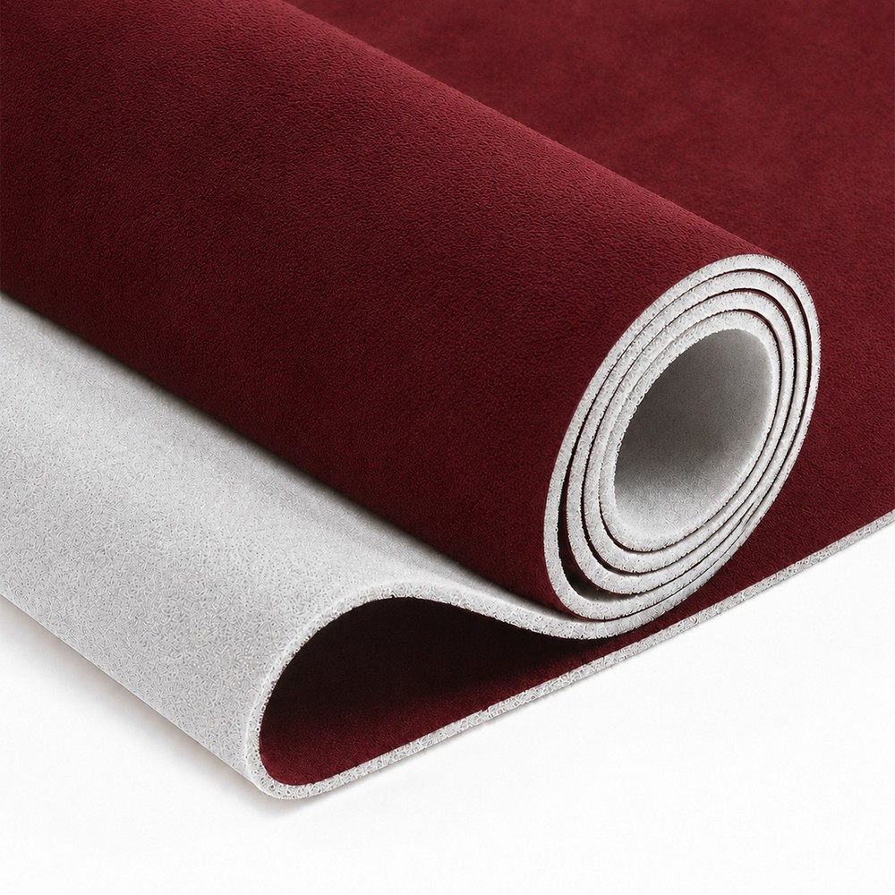 Headliner Fabric 108″ L x 60″ W Foam Backing for Car Truck RV SUV Boat Burgundy