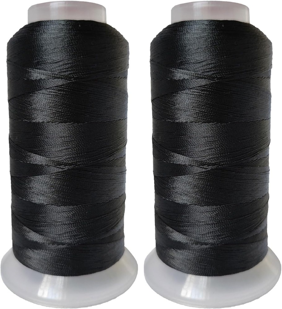 Polyester Thread Heavy Duty Bonded UV Resistant Outdoor #69 T70 Black