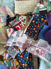 Usable Cotton Fabric Scraps For Crumb Quilts & Crafts Junk Journal 6 Pounds LOT