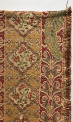 INDIA ASIAN DISCONTINUED ELEPHANT PALM TEMPLE TAPESTRY UPHOLSTERY FABRIC 19″X94+