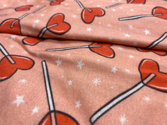 100% Knitted Cotton Jersey 260gsm- Digitally Printed Valentine’s day Pattern Lol