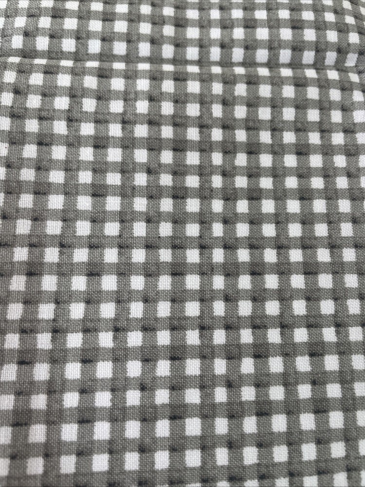 Riley Blake Gray Plaid Cotton Fat Quarter 18”x21”New