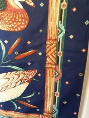 Duck Fabric Panels 12 Springmaid Southwestern VTG Mallard Wood 2 3/4 yrds x 45″w