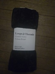 loops and threads crushed velvet fabric