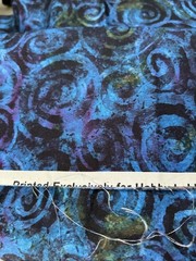 Hobby Lobby Dark Swirls Cotton Quilting Sewing Fabric Midnight Blue 49″ X 42″