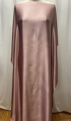 Rare 100% 40mm Silk Charmeuse Heavyweight Dusty Rose Pink Fabric 1 Yd Long 55″ W