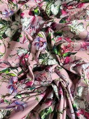 Authentic Top French designer cotton luxury Fabric. Made in Italy