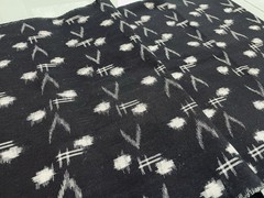Authentic Yonago Kasuri Indigo Cotton Fabric Vintage Deadstock Japan 1m Unit