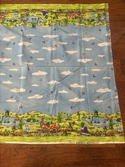MM FAB Cute Fairy Tale Frogs Cotton Fabric Prince Princess 2 Yds X 42” ADORABLE!
