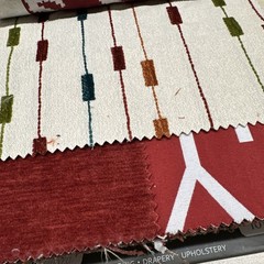 Fabric Sample Book Barrow Reds Yellows Geometric Trends 8×8 6×8 4×8 18 Pg Each