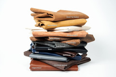 NAT Leathers | Brown Distressed 2 Tone Oily Faux Vegan Leather PU (Peta Approved