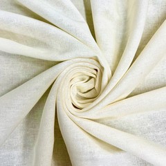 Karla IVORY Soft Hand Feel Linen Rayon Fabric by the Yard for Clothes, Costumes