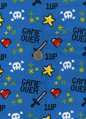 Remnant of Fabric 9×21 Crafts, Quilting, Nintendo Game Over