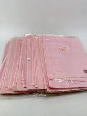 Lot of 16 100% Pure Silk Habotai Fabric Squares 36×36 Craft Dyeing Scarf Making