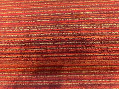 Hollywood Stripe Red Hot Stuff Valdese Chenille Upholstery Fabric By The Yard