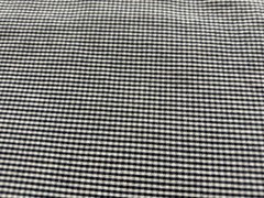 Woven navy & white check plaid fabric, 5.5 yard length, 59″ wide. For aprons +