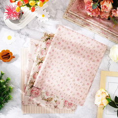 Whaline 12Pcs Spring Cotton Fabric Bundles 18 X 22 Inch Retro Floral Printed Fat