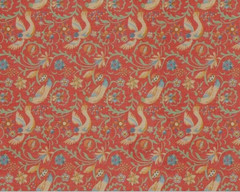 GP & J BAKER CURTAIN FABRIC DESIGN DESIGN Royal Court 6.5 METRES RED LINEN BLEND