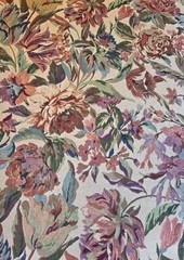 3.8 Yards Vintage FLORAL Woven Tapestry Style Upholstery Fabric 54″ x 140″