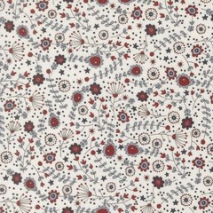 Independence Day By Sweetwater For Moda – Vanilla Meadow Florals #55722-11