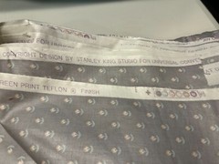 Fabric Stanley King Studios Screen Print Teflon Finish Floral 54″ X 6 YDS.