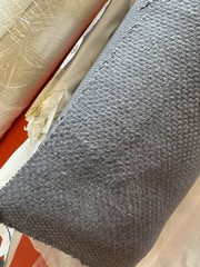 Libeco Belgian Linen Fabric Rolls Dark Grey & Natural Textured 55.12″ Wide