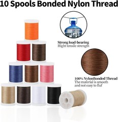 Extra Strong Upholstery Thread Bonded Nylon Thread 10 Spools
