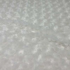 Soft Luxurious Rosebud Rose Cuddle Minky Fur by the Yard – WHITE