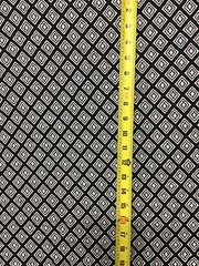Rayon Stretch Jersey Knit Fabric Beautiful Geometric Black and white print 9 oz