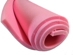 Pink Sew foam Upholstery first quality 1/4″ craft W/Scrim Back 55″wide x60″ long