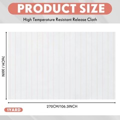 VitalCozy 30 Inch 3 Yard Wide Peel Ply High Temperature Resistant Release…
